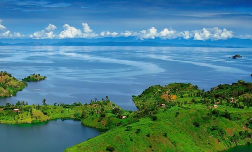 Lake Kivu, Border of Rwanda and DR Congo, DR Congo